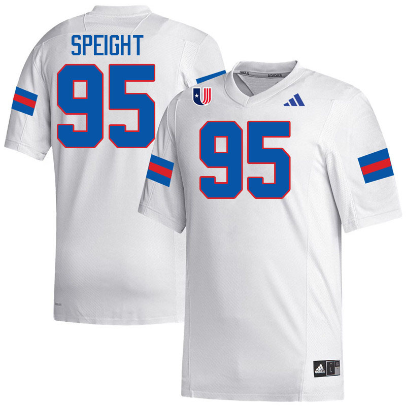 West Georgia Wolves #95 Geoffrey Speight College Football Jerseys,Uniforms-White
